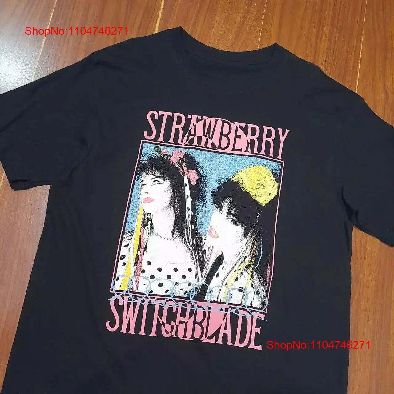 Vintage Fashion Jersey - Vintage morango switchblade t camisa de