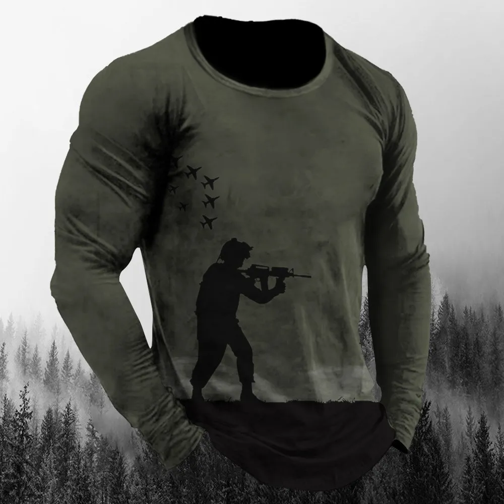 Camiseta de manga comprida com - Vintage Outdoor Fashion avaliação e preço