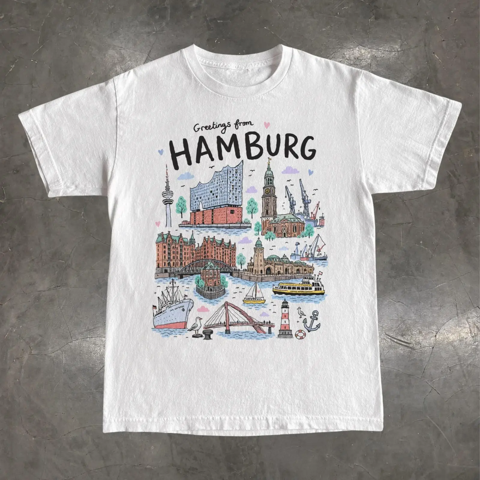 Camiseta Hamburg Alemanha Elbp - Vintage Fashion Hamburg avaliação e preço