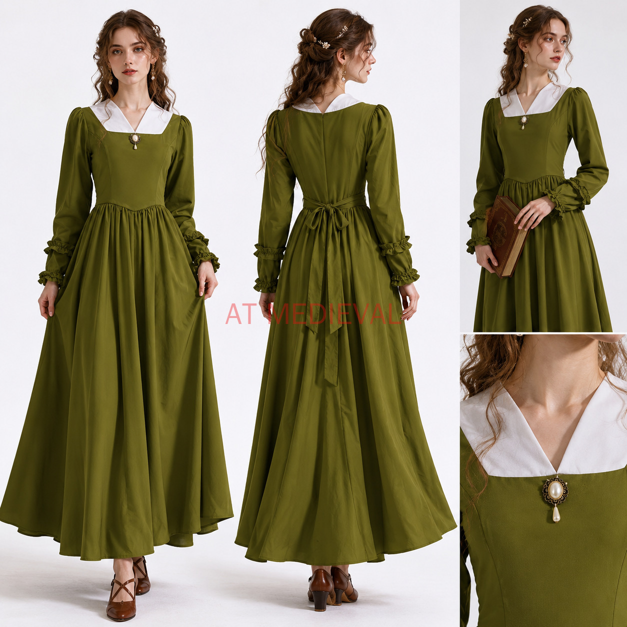Vestido Vitoriano Vintage para - Vintage Fashion Stores avaliação e preço